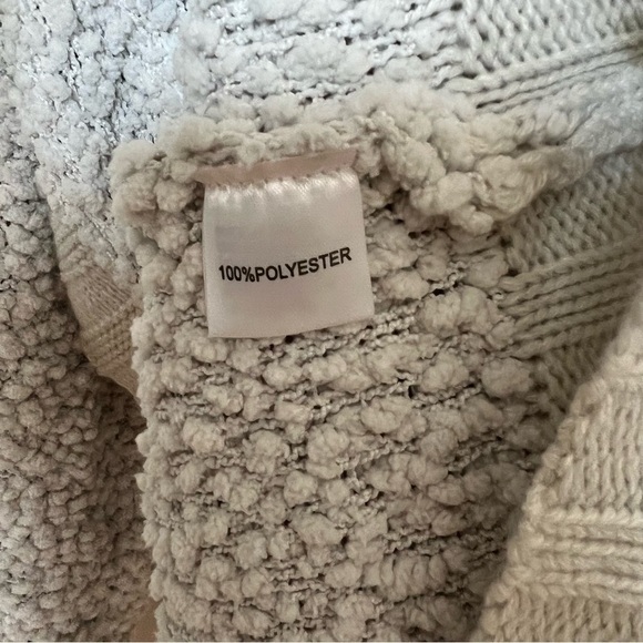 Zesica Women's Cardigan Sweater Long Sleeve Open Front Knit S Cream‎ - Picture 4 of 5